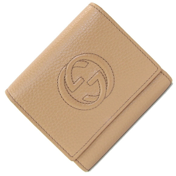 Gucci Soho GG Tri Leather Wallet Beige - Picture 1 of 8